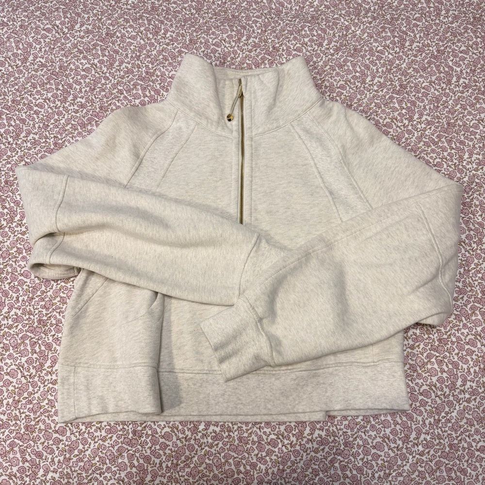 Lululemon Half Zip Scuba Funnel Crop